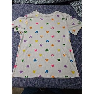 Disney Multicolor Mickey Mouse Short Sleeve Tee